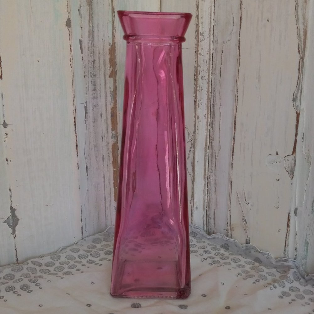 Collection of 8 Magenta and Purple Colored Glass Bottles - Picture 5 of 16